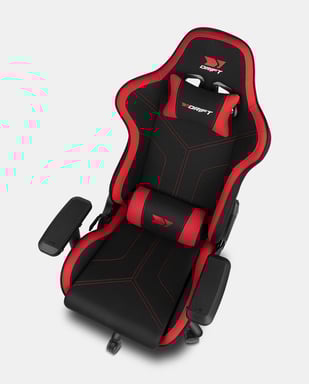 DRIFT DR110BR Sedia da gioco Seduta imbottita Nero, Rosso