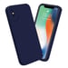 Coque pour Apple iPhone XS MAX en FLUID BLEU FONCÉ Housse de protection Étui en silicone TPU flexible