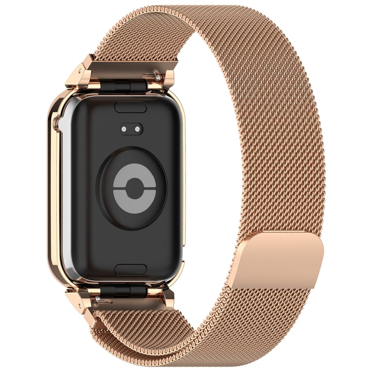 Cadre en métal pour Xiaomi Band 9 Pro avec bracelet milanais Or Neuf - vue 4
