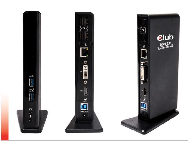 CLUB3D USB Gen1 Type A Dual Display Docking Station Neuf