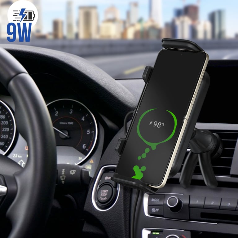 Accessoire téléphonie pour voiture Samsung Support voiture induction compatible Galaxy A Z Fold cable Type C inclus - vue 4