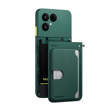 Fairphone Portatarjetas de plástico para Fairphone 6 modular 3 Cartas Vert forêt