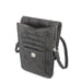 Sac à Bandoulière pour Téléphone Motif 4G avec Logo Triangulaire Noir
