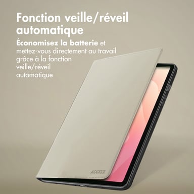 Accezz Coque tablette Classic pour Samsung Galaxy Tab S11 Ultra - Greige