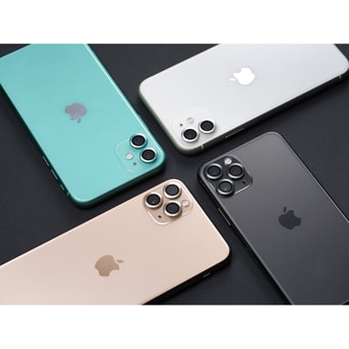 RHINOSHIELD [Pack de 3] protection pour objectifs photo compatible avec [iPhone 14 Pro / 14 Pro Max]   Verre trempé 9H résistant aux rayures avec une fine bordure en aluminium anodisé - Noir
