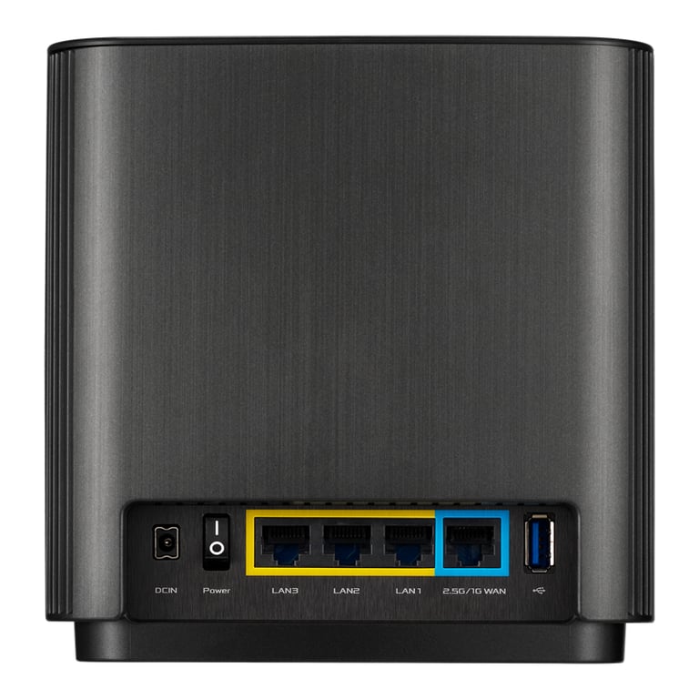 ASUS ZenWiFi AX XT8 (B-1-PK) router inalámbrico Gigabit Ethernet Tribanda (2,4 GHz/5 GHz/5 GHz) Negro