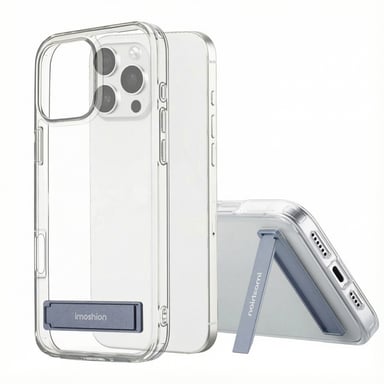 imoshion Coque Stand pour Apple iPhone 16 Pro Max - Transparent