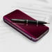 Funda Samsung Galaxy S22 Cierre Translúcido Espejo Soporte Lavanda