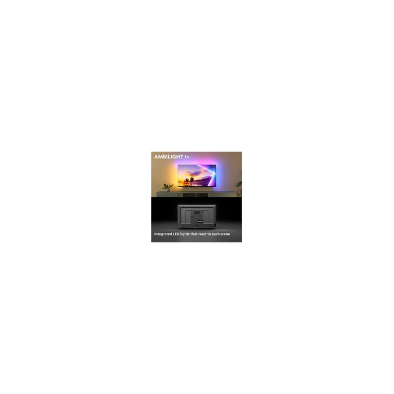 Ambilight 126 cm 4K QLED 55PUS8400 HDR10+ Dolby Atmos et DTS:X - vue 4