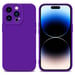 Coque pour Apple iPhone 14 PRO en FLUID VIOLET FONCÉ Housse de protection Étui en silicone TPU flexible