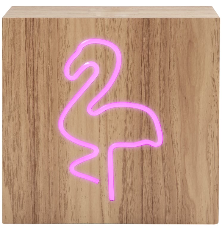 Enceinte Bluetooth® Néon Lumineuse + Charge induction Flamingo ColorLight Neuf