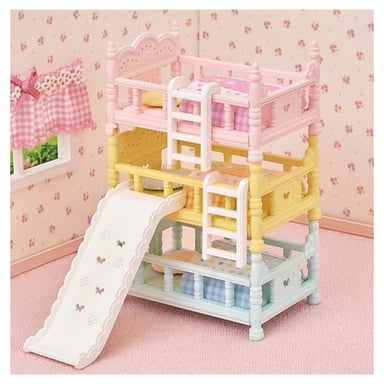 Lits Superposés Sylvanian Families avec Accessoires Amusants