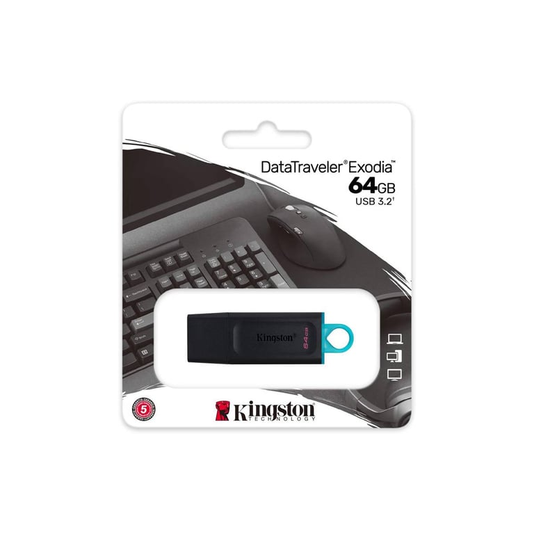 Kingston DataTraveler Exodia Clé USB 3.2 Gen 1 DTXM avec capuchon mobile + - vue 4