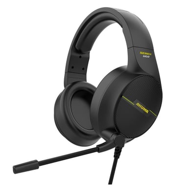 AKUMA - Casque Gaming Filaire SEINEN H02 Audio Stéréo, Ultra Léger, Basses Profondes - Jack 3.5mm pour PC PS5 PS4 Xbox One Mac Nintendo Switch Smartphone - Noir