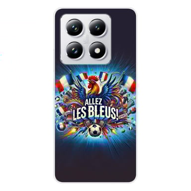 Coque en silicone - Compatible Xiaomi 14T Pro - design allez les bleus