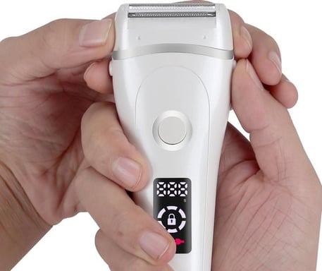 Lipa 588 Ladyshave Waterproof - Rasoir électrique pour femmes - Rechargeable - Rasoir féminin - Épilateur - Épilation du visage pour femmes
