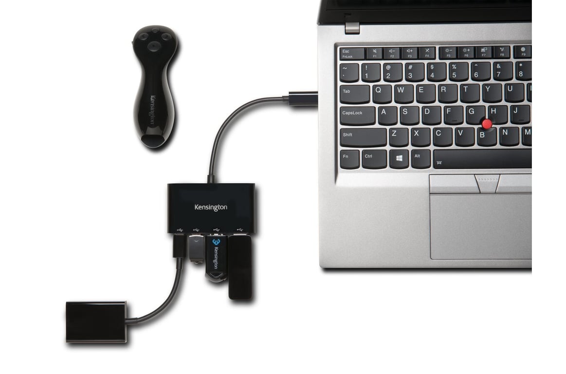 Kensington USB C 4 Port Hub - vue 3