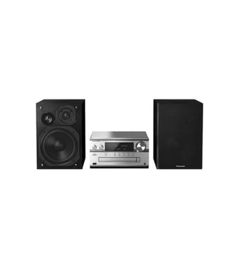 PANASONIC PMX802E-S - Microsistema Technics - 120W - Bluetooth, MP3, CD - Radio FM, DAB+ - Diffusore a 3 vie