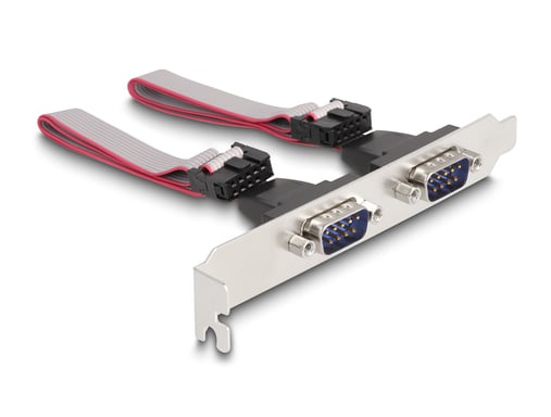 DeLOCK Tarjeta Mini PCIe de tamaño completo a 2 x Serial RS-232 D-Sub de 9 pines
