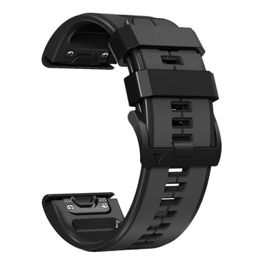 Cinturino in silicone da 26 mm per Garmin Fenix 6X/Fenix7X/7X pro, COROS Black