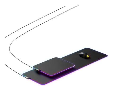 Steelseries QcK Prism Cloth XL Alfombrilla de ratón para juegos Negro