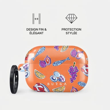 Burga Coque rigide pour Apple AirPods Pro 2 - Sunset Dinner