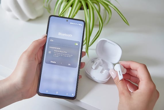 Intenso - Buds Pro Auriculares TWS H-ANC+ENC-negro