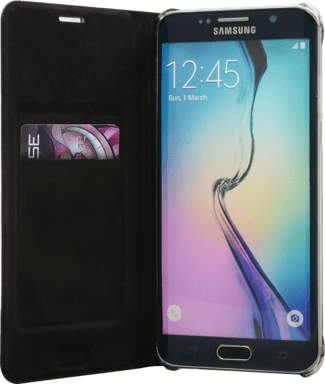 Custodia a conchiglia per Samsung Galaxy S6 Edge Plus, nero