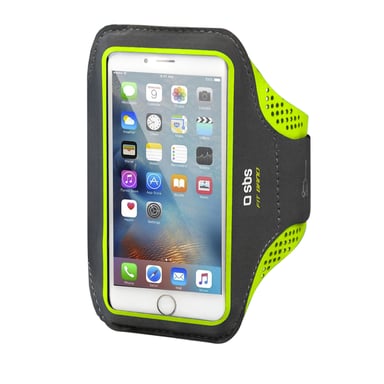 SBS TESPORTFITBANDK coque de protection pour téléphones portables 12,7 cm (5'') Boîte à brassard Jaune Toutes marques