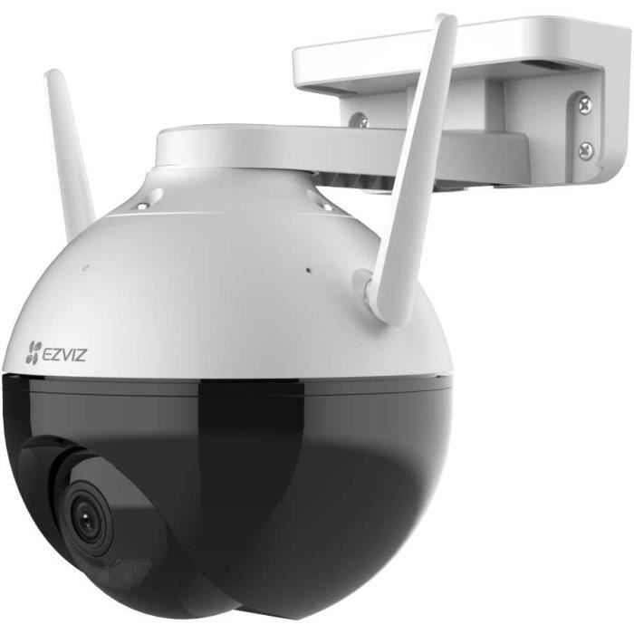 Ikodm – Caméra de surveillance intérieure WiFi 1080p – Détection de mouvement – Vision nocturne jusqu'à 10m – Audio bidirectionnel – Installation facile
