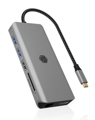 ICY BOX IB-DK4061-CPD Avec fil USB 3.2 Gen 1 (3.1 Gen 1) Type-C Gris - Neuf