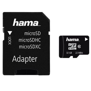 Hama 00181089 mémoire flash 32 Go MicroSDHC Classe 10