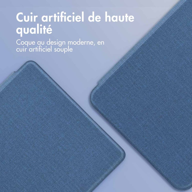 imoshion Étui de liseuse portefeuille Canvas Sleepcover avec support pour Kobo Libra Colour / Tolino Vision Color Neuf - vue 3