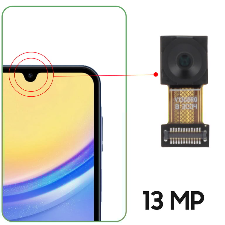 Caméra Avant Samsung Galaxy A15 - vue 4