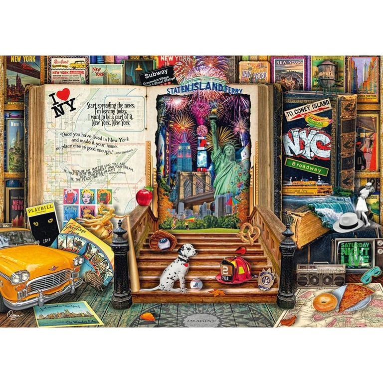 58598 Puzzle 1000 pièces Souvenirs de New York 69 x 49 cm - vue 2