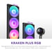 NZXT Kraken Plus 360 RGB Procesador Sistema de refrigeración líquida todo en uno Negro 1 pieza(s)