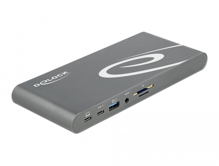 DeLOCK Station d'accueil USB Type C DP 1.4 triple 4K Display HDMI / DisplayPort / USB / LAN / SD / PD 3.0 Neuf - vue 2