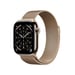 Apple Watch Series 11 GPS + Cellular 42mm Boitier en Titane Or avec Boucle Milanaise Or