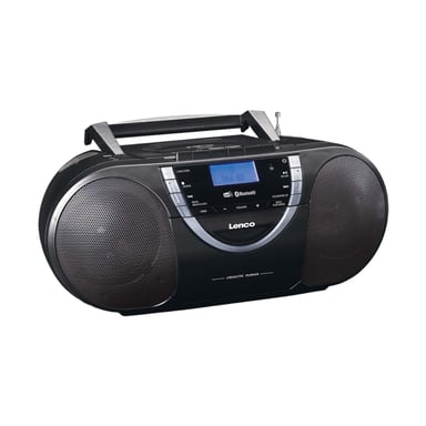 Radio DAB+/FM Boombox avec Lecteur CD et Bluetooth Portable Noir
