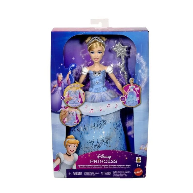 Disney Princess - Poupée Cendrillon et sa Robe Enchantée - Disney Princess - JBF94 - Neuf