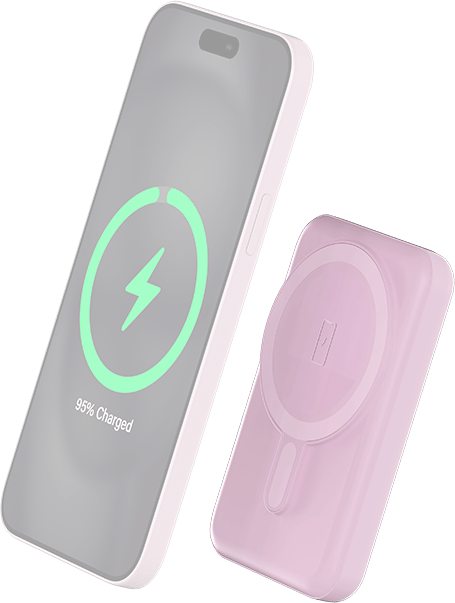 Batterie externe BigBen Connected MagSafe 5000 mAh Magnet USB A+C