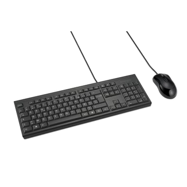 Kensington KM100 EQ tastiera Mouse incluso Ufficio USB AZERTY Francese Nero