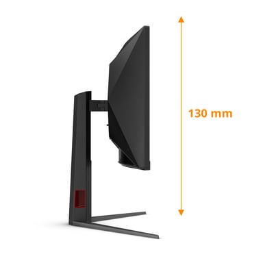 AOC G4 CU34G4Z écran plat de PC 86,4 cm (34'') 3440 x 1440 pixels Wide Quad HD LED Noir, Rouge