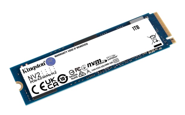KINGSTON TECHNOLOGY Disco Duro - SSD NV2 - 1Tb interno - M.2 2280 PCIe 4.0 NVMe - Azul