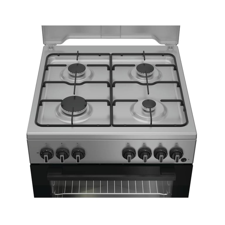 Indesit Cuisinière Gaz/Électrique I6G3PMS 73L 4 Brûleurs Gris - vue 4