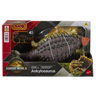 Figurine articulée Ankylosaurus Rugissement féroce - Son - JGB90 - Neuf