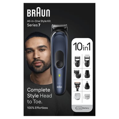 Braun MGK7421 Noir, Bleu