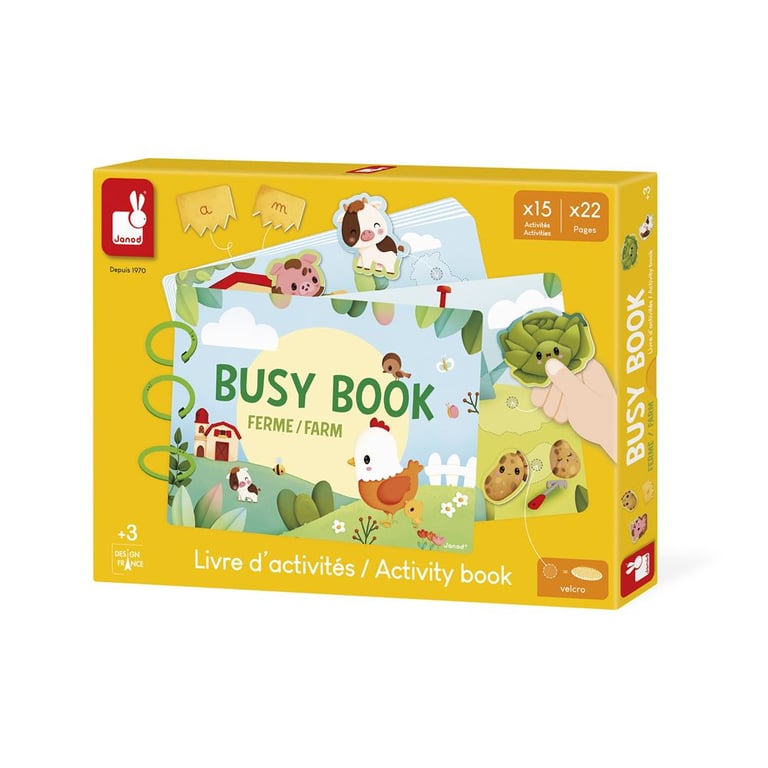 Jeu d'éveil Janod Busy Book Ferme - vue 3