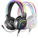 Mars Gaming MHRGB, Auriculares Chroma RGB Flow, Micrófono Profesional, Sonido Espacial, Negro