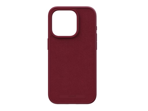 Njord byELEMENTS Custodia MagSafe in pelle scamosciata per iPhone 15 Pro, rosso Apple iPhone 15 Pro
